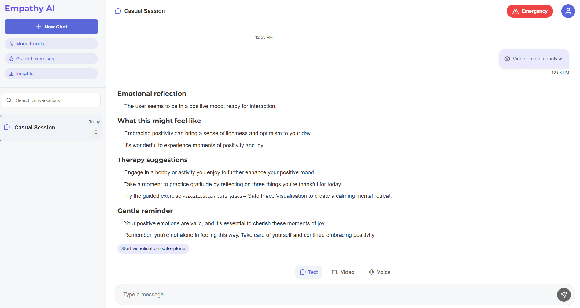 Empathy AI - Mood Sentimental Analysis and Vibe-Check Feature